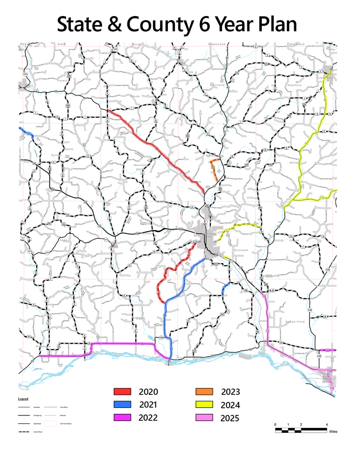 2020 – Proposed Roadwork Schedule